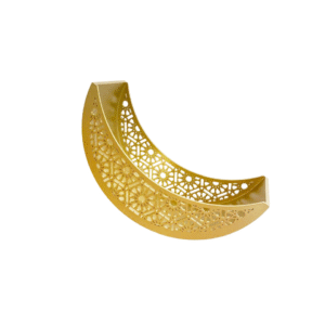 Gold Wooden Moon Shape