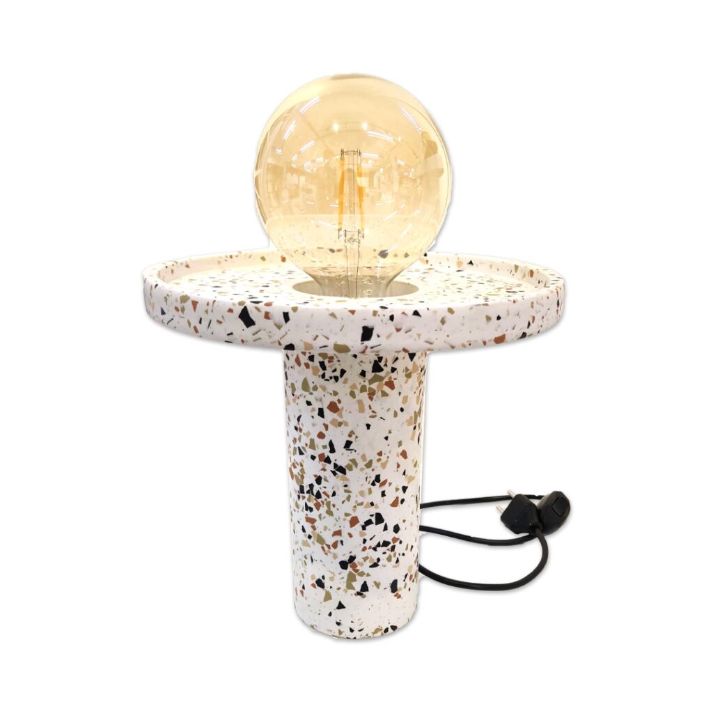 T Shape Naked Terrazzo Table Lamp Beuniqueleb