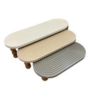 wood oval stripped levels