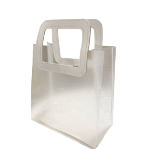 white leather handle bag.