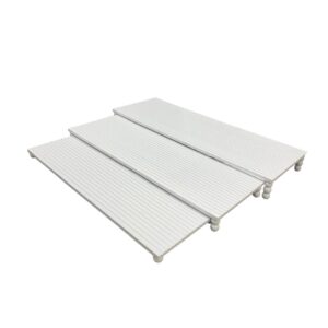 white layered wooden stand .