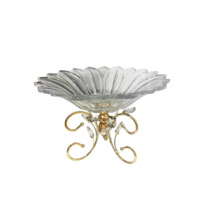 Flower Plate Cake Stand with Curved Base