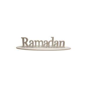 white Ramadan MDF craft