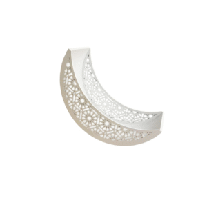 White Wooden Moon Shape