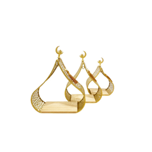 Set of 3 dome shaped iron trays