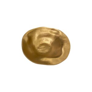 Gold Alu Round Shallow Bowl