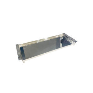 Silver rectangular tray