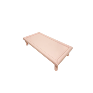 Baby pink rectangular wooden stand