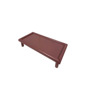 Dark pink rectangular wooden stand