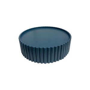 Dark blue Round Engraved Wood Leveling